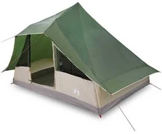 Tipi palapinė su stogu Žalia 364 x 281 x 257 cm tafta