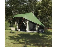Tipi palapinė su stogu Žalia 508 x 470 x 300 cm tafta