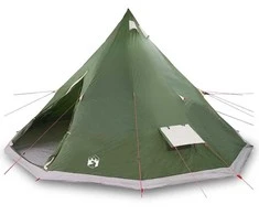 Tipi palapinė su stogu Žalia 560 x 560 x 300 cm tafta