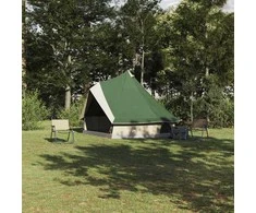Tipi palapinė su stogu Žalia 400 x 346 x 250 cm tafta