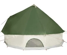 Šeimos palapinė, žalia, 10 vietų, tipi, atspari vandeniui