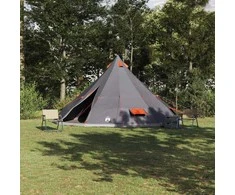 Tipi palapinė Pilka ir oranžinė 560 x 560 x 300 cm tafta