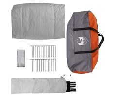 Tipi palapinė Pilka ir oranžinė 560 x 560 x 300 cm tafta