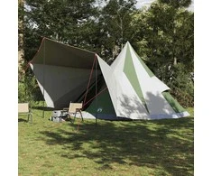 Tipi palapinė su stogu Žalia 510 x 690 x 330 cm tafta