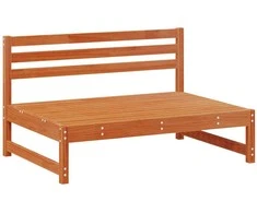 Sodo vidurinė sofa Tvirtas pušies medis Vaško Ruda