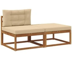 Sekcija sofa vienetai su pagalve 2 Vienetas Natūrali