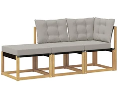 Sekcija sofa vienetai su pagalve 3 Vienetas Balta