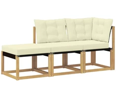 Sekcija sofa vienetai su pagalve 3 Vienetas Balta