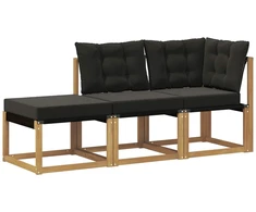 Sekcija sofa vienetai su pagalve 3 Vienetas Balta