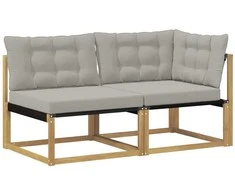 Sekcija sofa vienetai su pagalve Balta 162,5 x 83 x 73 cm