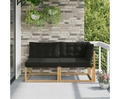 Sekcija sofa vienetai su pagalve Balta 162,5 x 83 x 73 cm