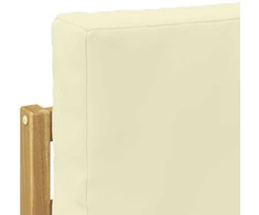 Lauko baldų komplektas Lauko sofos komplektas 9 vnt. Balta ir kreminė Poliesteris