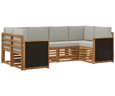 Sekcijos sofų komplektas su pagalve 5 pcs