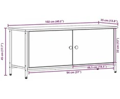 TV staliukas Televizoriaus spintelė 100 x 35 x 45 cm Senovinis medis