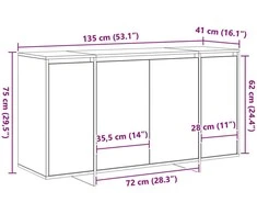 Kabalas Senas medis 135 x 41 x 75 cm Apdirbta mediena