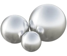 Šepečiu aptrauktas kamuolys 3 pcs Ø 20 cm Sidabrinė