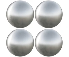 Šepečiu aptrauktas kamuolys 4 pcs Ø 10 cm Sidabrinė