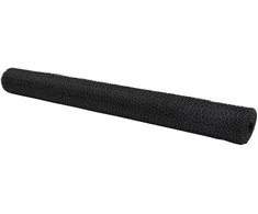 Heksagoninė tvora Pilka 1,4 x 10 m PVC