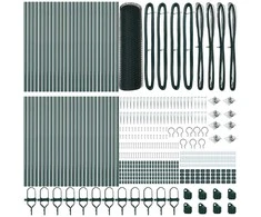Hexagonal Fence with Post 100 x 0,6 m PVC dengtas plienas Žalia