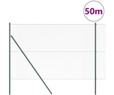 Lauko šešiakampė tvoros tvirtinimo sistema 50 x 1,6 m Pilka