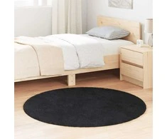 Mexen Shaggy tipo kilimas, NAVARRA, 120x120 cm, juodos, poliesteris