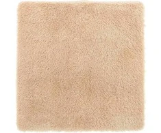Shaggy tipo kilimas, NAVARRA, 120x120 cm, smėlio, poliesteris