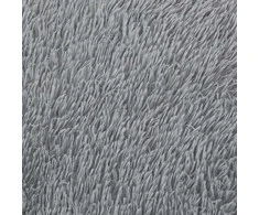 Shaggy tipo kilimas, NAVARRA, 160x160 cm, šviesiai pilka