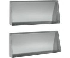 Sienelė 2 vnt. 100 x 12 x 30 cm Galvanizuotas plienas Sidabrinė