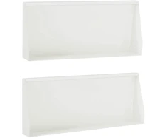 Sienelė 2 vnt. 100 x 12 x 30 cm Plienas Balta