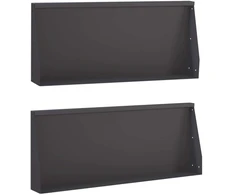 Sienelė 2 vnt. 100 x 12 x 50 cm Plienas Juoda