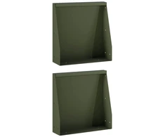 Sienelė 2 vnt. 40 x 12 x 30 cm Plienas Alyvuogių žalia