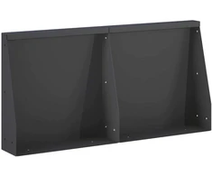 Sienelė 2 vnt. 40 x 12 x 30 cm Plienas Juoda