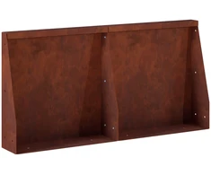 Sienelė 2 vnt. 40 x 12 x 30 cm Rūdijanti