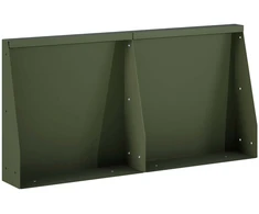 Sienelė 2 vnt. 40 x 12 x 40 cm Plienas Alyvuogių žalia