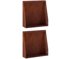 Sienelė 2 vnt. 40 x 12 x 40 cm Rūdijanti