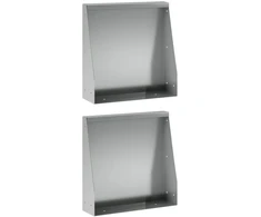 Sienelė 2 vnt. 40 x 12 x 50 cm Galvanizuotas plienas Sidabrinė