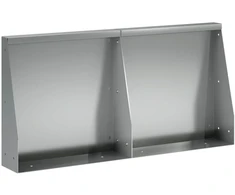 Sienelė 2 vnt. 40 x 12 x 50 cm Galvanizuotas plienas Sidabrinė