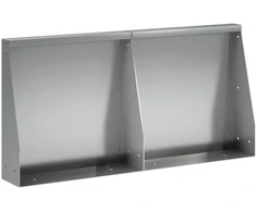 Sienelė 2 vnt. 40 x 12 x 50 cm Galvanizuotas plienas Sidabrinė