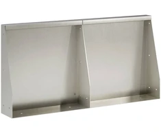 Sienelė 2 vnt. 40 x 12 x 50 cm Nerūdijantis plienas Sidabrinė