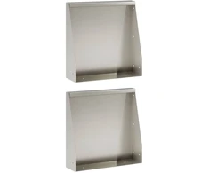 Sienelė 2 vnt. 40 x 12 x 50 cm Nerūdijantis plienas Sidabrinė