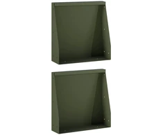 Sienelė 2 vnt. 40 x 12 x 50 cm Plienas Alyvuogių žalia