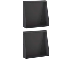 Sienelė 2 vnt. 40 x 12 x 50 cm Plienas Juoda