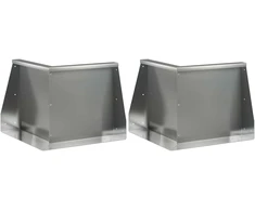 Sienelė 2 vnt. 50 x 50 x 40 cm Galvanizuotas plienas Sidabrinė
