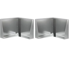 Sienelė 2 vnt. 50 x 50 x 40 cm Galvanizuotas plienas Sidabrinė