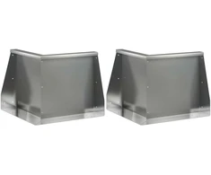 Sienelė 2 vnt. 50 x 50 x 50 cm Galvanizuotas plienas Sidabrinė