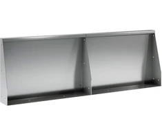 Sienelė 2 vnt. 60 x 12 x 30 cm Galvanizuotas plienas Sidabrinė