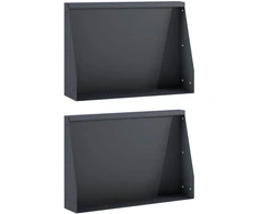 Sienelė 2 vnt. 60 x 12 x 30 cm Plienas Antracito
