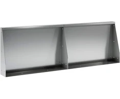 Sienelė 2 vnt. 60 x 12 x 40 cm Galvanizuotas plienas Sidabrinė