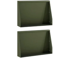 Sienelė 2 vnt. 60 x 12 x 40 cm Plienas Alyvuogių žalia