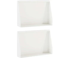 Sienelė 2 vnt. 60 x 12 x 40 cm Plienas Balta